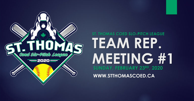 2020 Team Rep Meeting #1- February 23rd