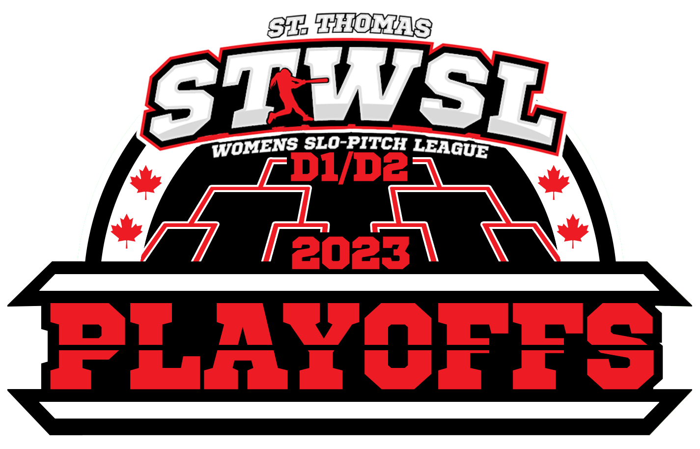 2023 Playoff Logo St Thomas Slo Pitch Association 1252